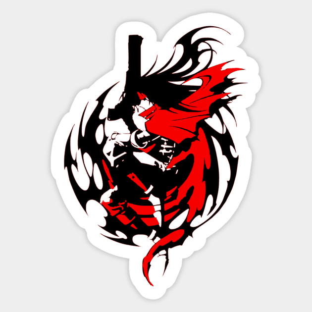 Vincent Valentine Final Fantasy Sticker by OtakuPapercraft